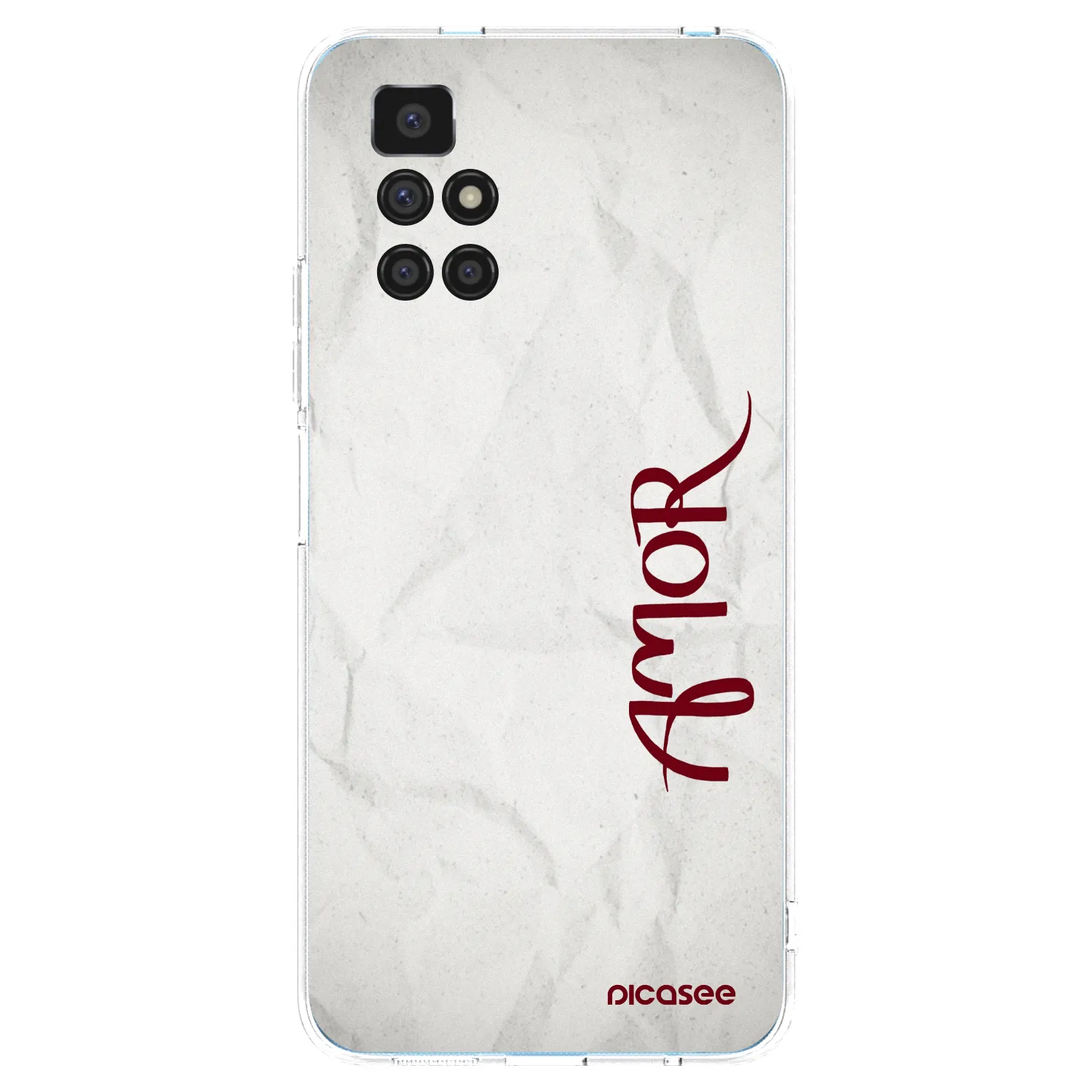 Picasee silikonska prozirna maskica za Xiaomi Redmi 10 (2022) - Amor