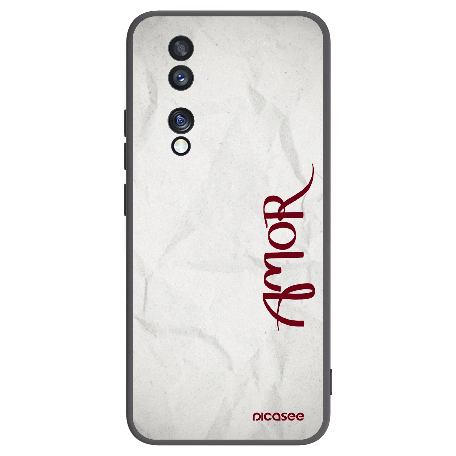 Picasee crna silikonska maskica za Honor 70 - Amor