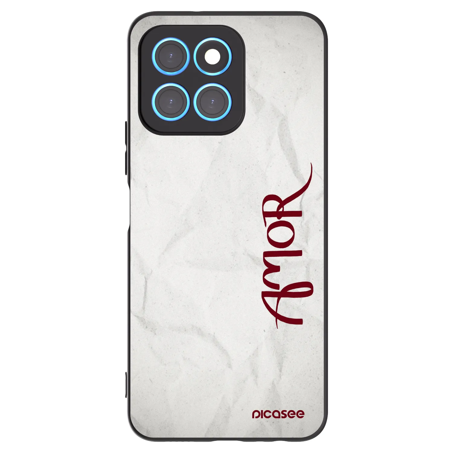 Picasee crna silikonska maskica za Honor X8 5G - Amor