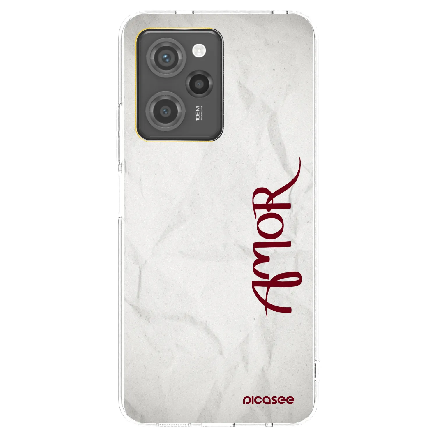 Picasee crna silikonska maskica za Xiaomi Poco X5 Pro - Amor