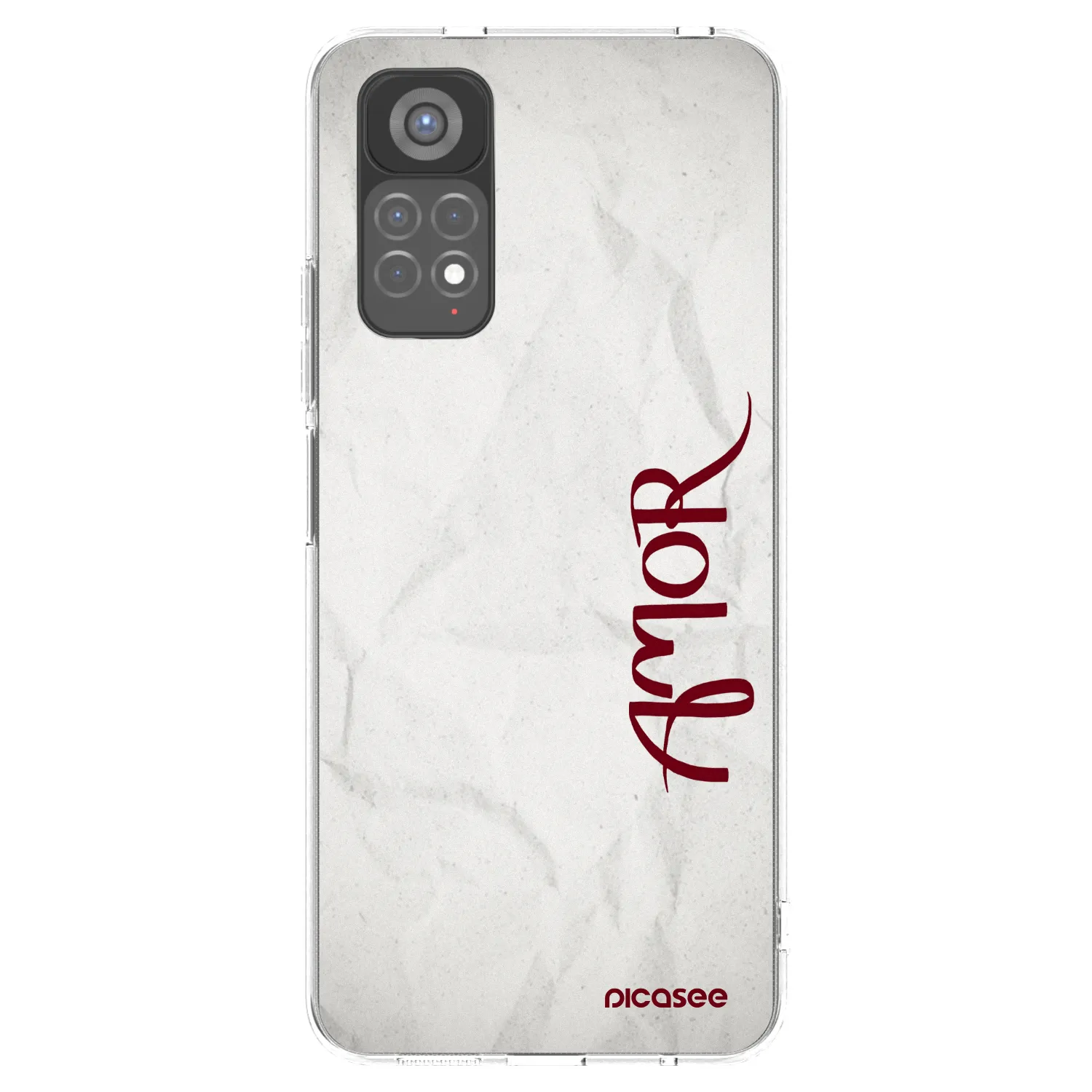 Picasee silikonska prozirna maskica za Xiaomi Redmi Note 11S 5G - Amor
