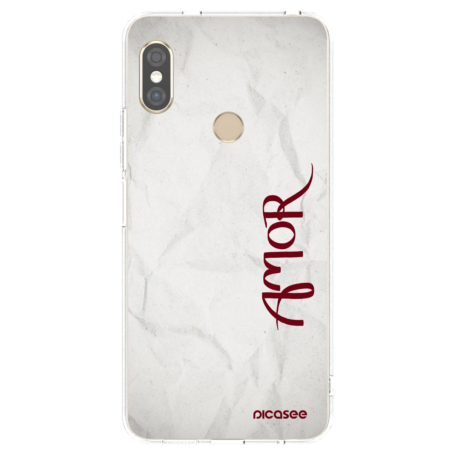 Picasee silikonska prozirna maskica za Xiaomi Redmi Note 5 Global - Amor