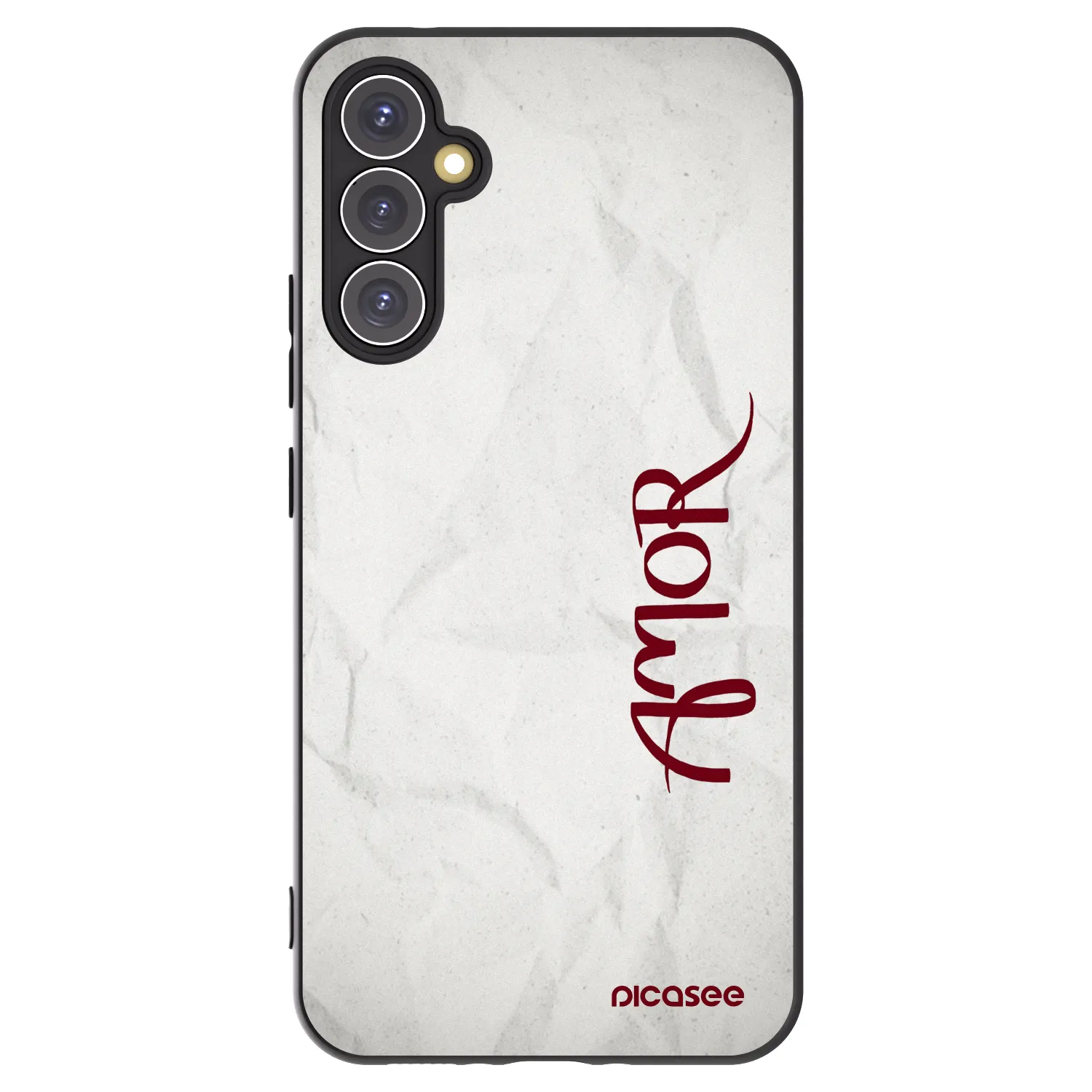 Picasee crna silikonska maskica za Samsung Galaxy A34 5G A346B - Amor