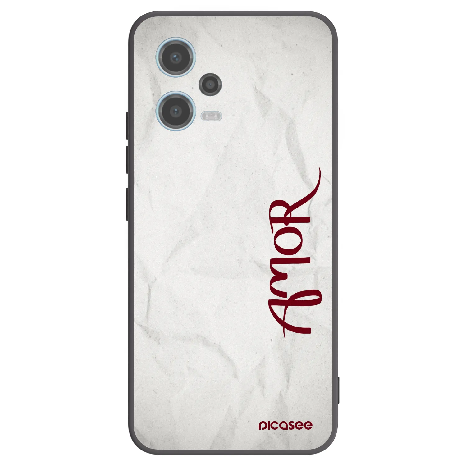 Picasee crna silikonska maskica za Xiaomi Redmi Note 12 5G - Amor