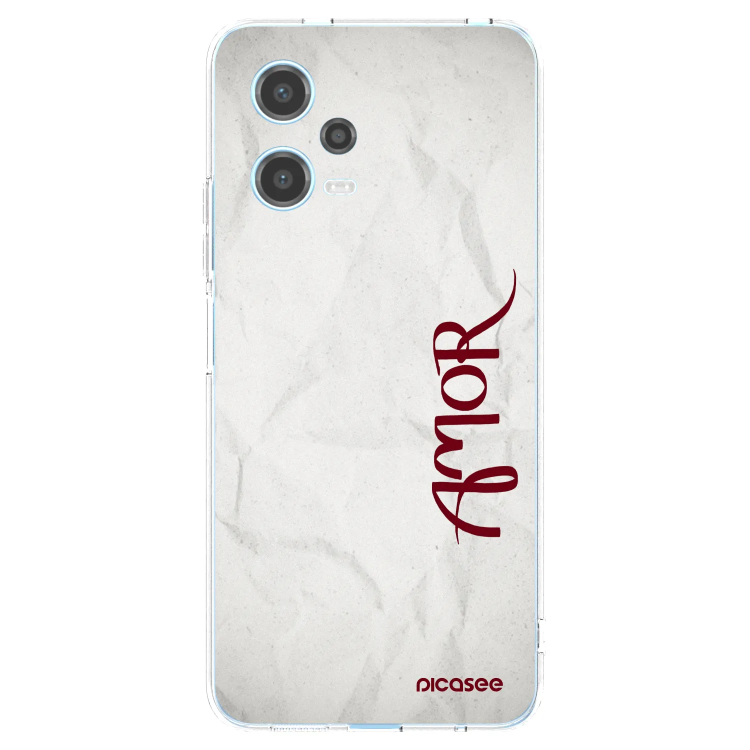 Picasee silikonska prozirna maskica za Xiaomi Redmi Note 12 5G - Amor