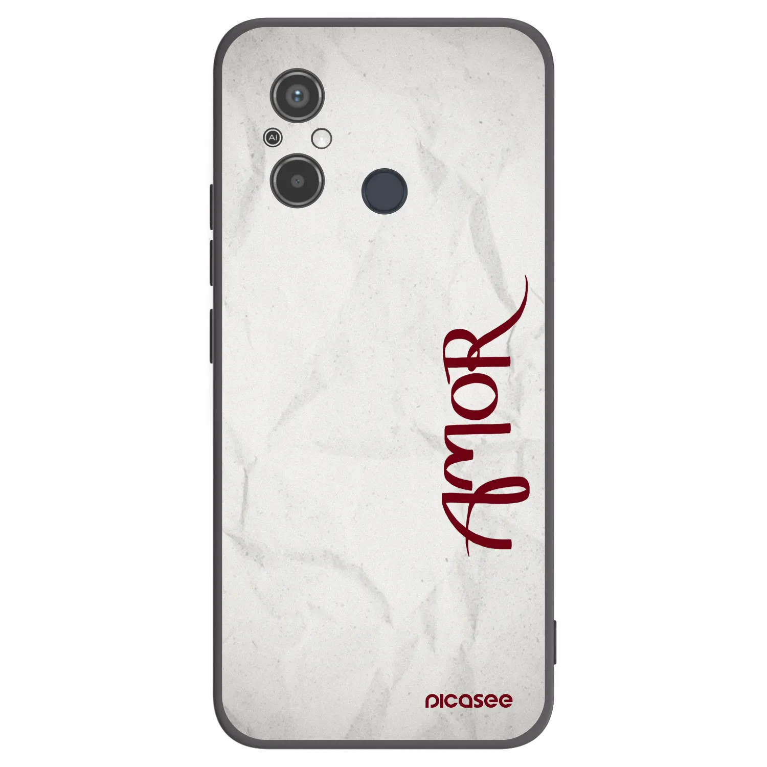 Picasee crna silikonska maskica za Xiaomi Redmi 12C - Amor