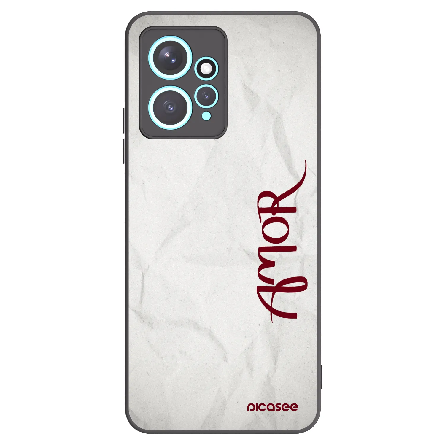 Picasee crna silikonska maskica za Xiaomi Redmi Note 12 4G - Amor
