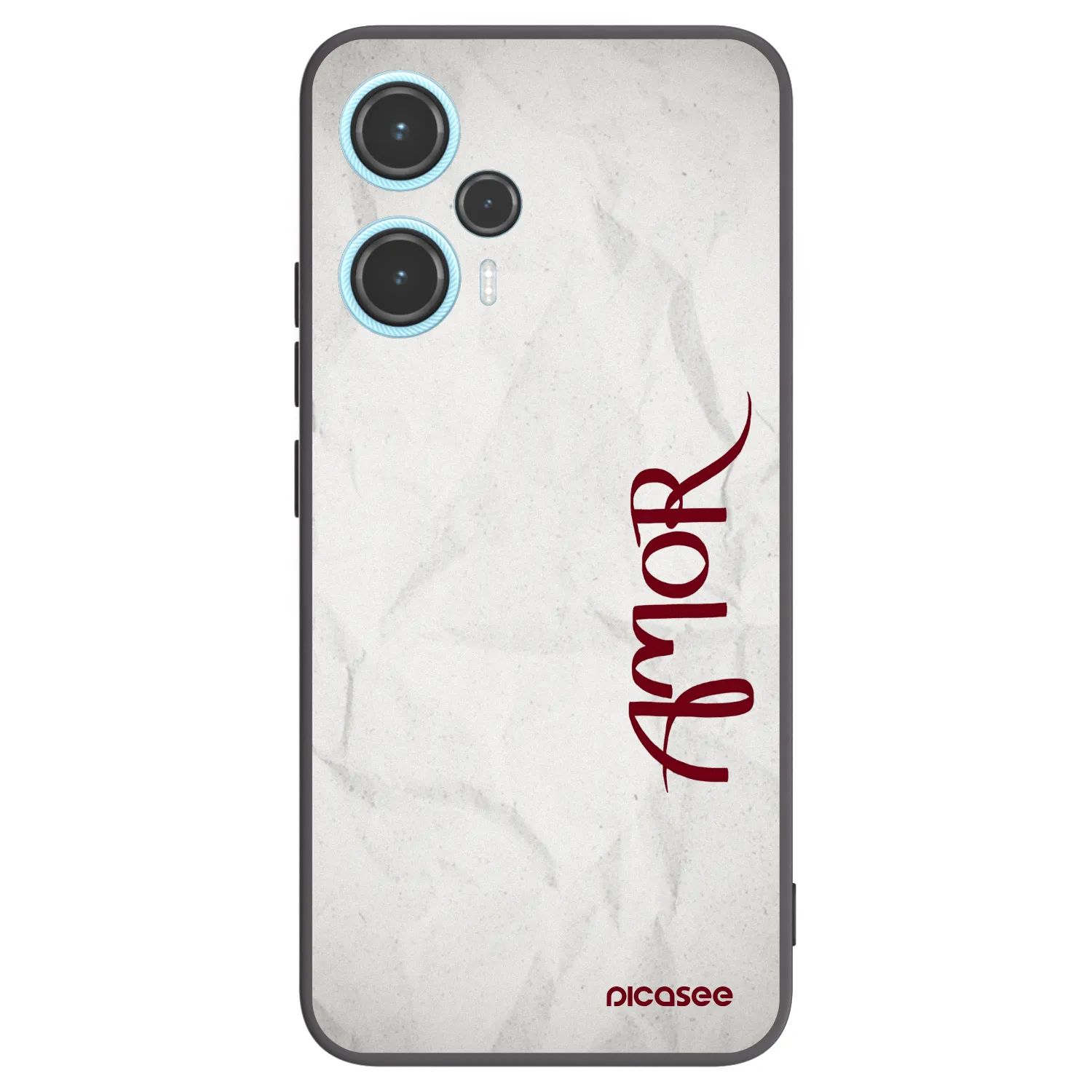 Picasee crna silikonska maskica za Xiaomi Poco F5 - Amor