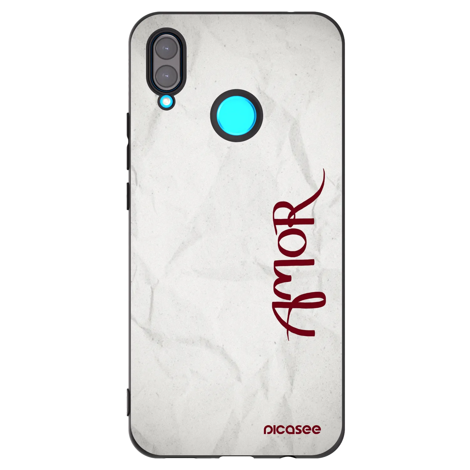 Picasee crna silikonska maskica za Huawei Nova 3i - Amor