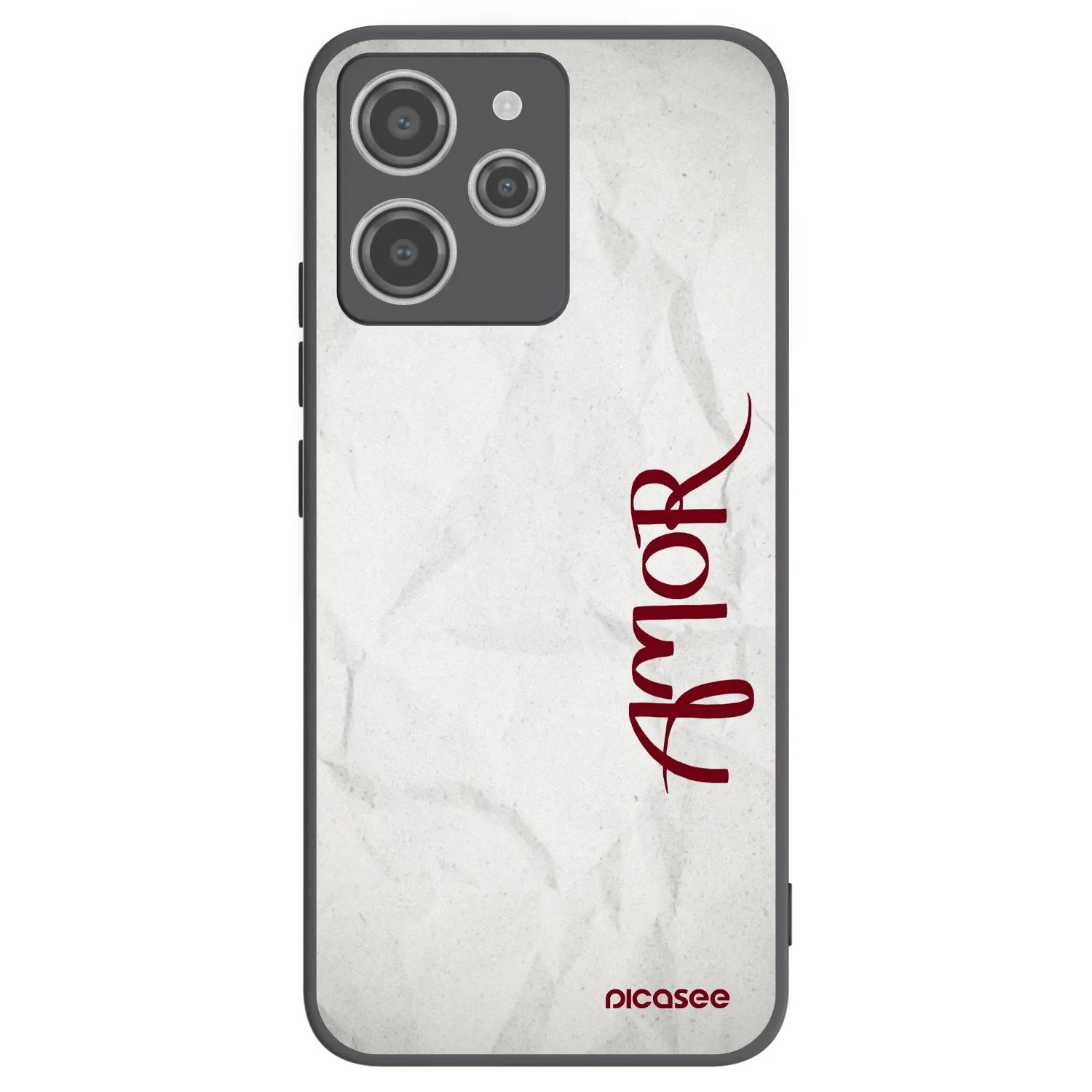 Picasee crna silikonska maskica za Xiaomi Redmi 12 4G - Amor
