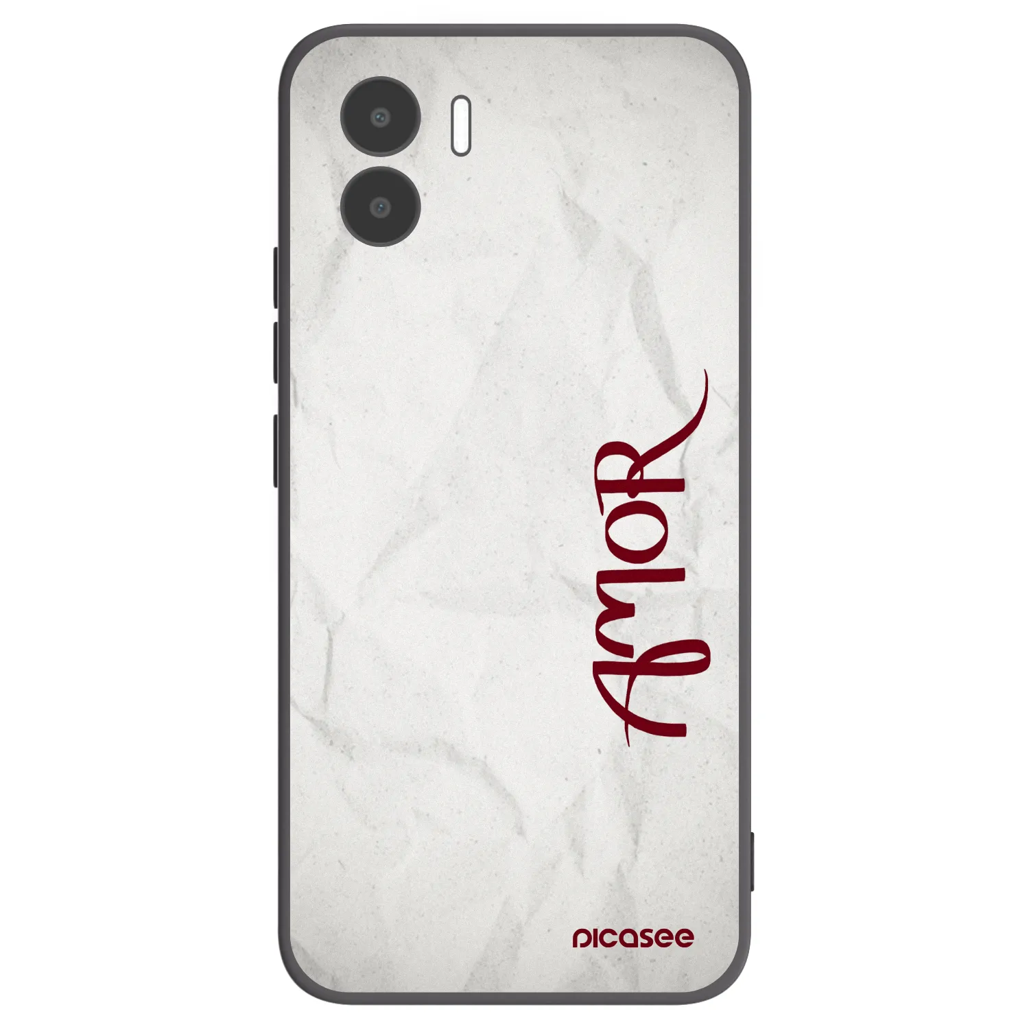 Picasee crna silikonska maskica za Xiaomi Redmi A2 - Amor
