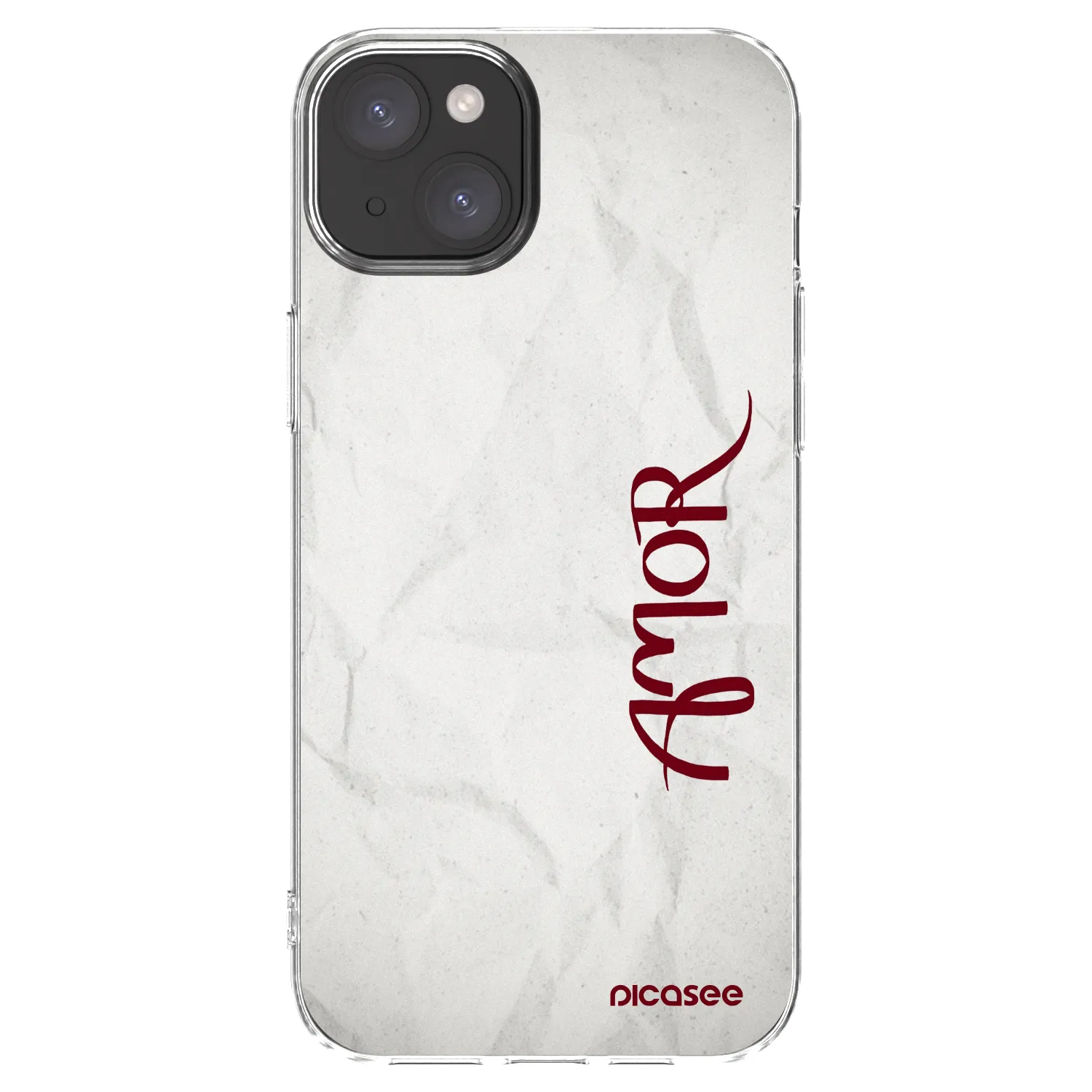 Picasee silikonska prozirna maskica za Apple iPhone 15 Plus - Amor