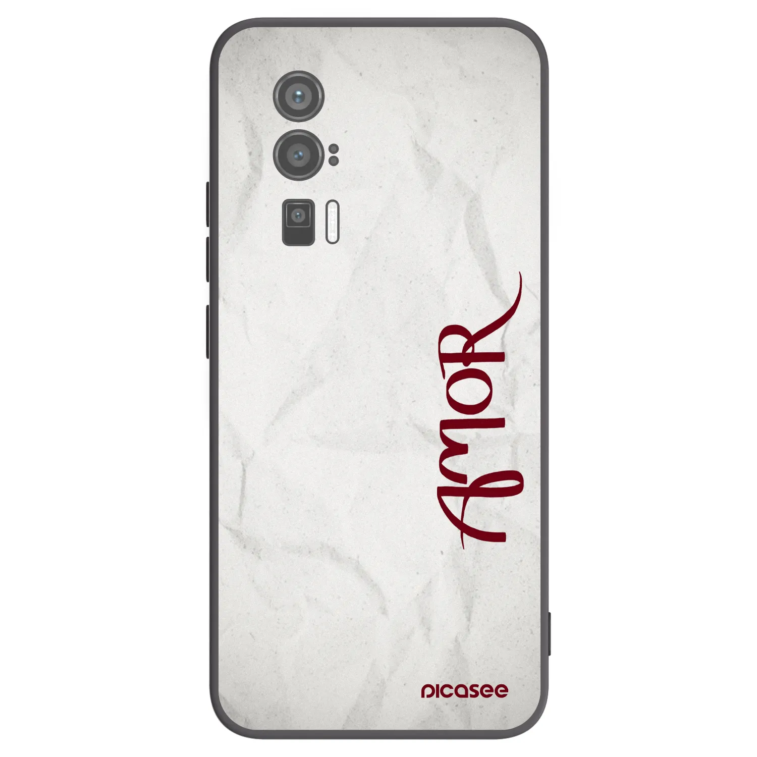 Picasee crna silikonska maskica za Xiaomi Poco F5 Pro 5G - Amor
