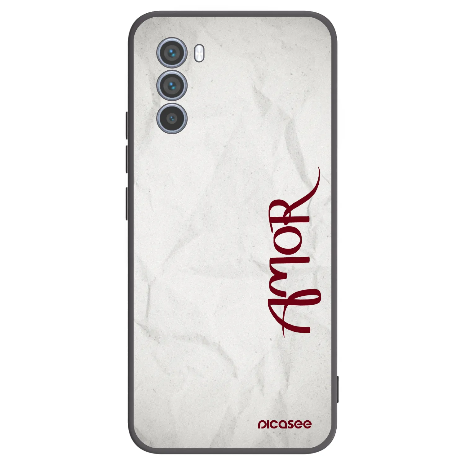 Picasee crna silikonska maskica za Motorola Moto G62 - Amor
