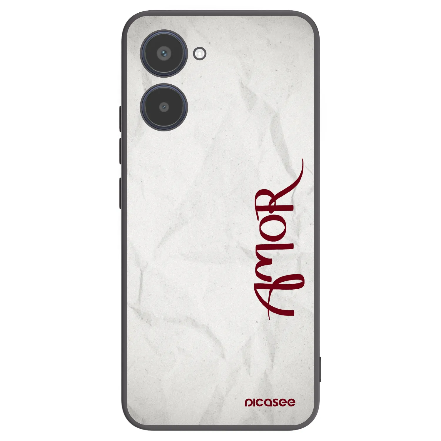Picasee crna silikonska maskica za Realme 10 4G - Amor