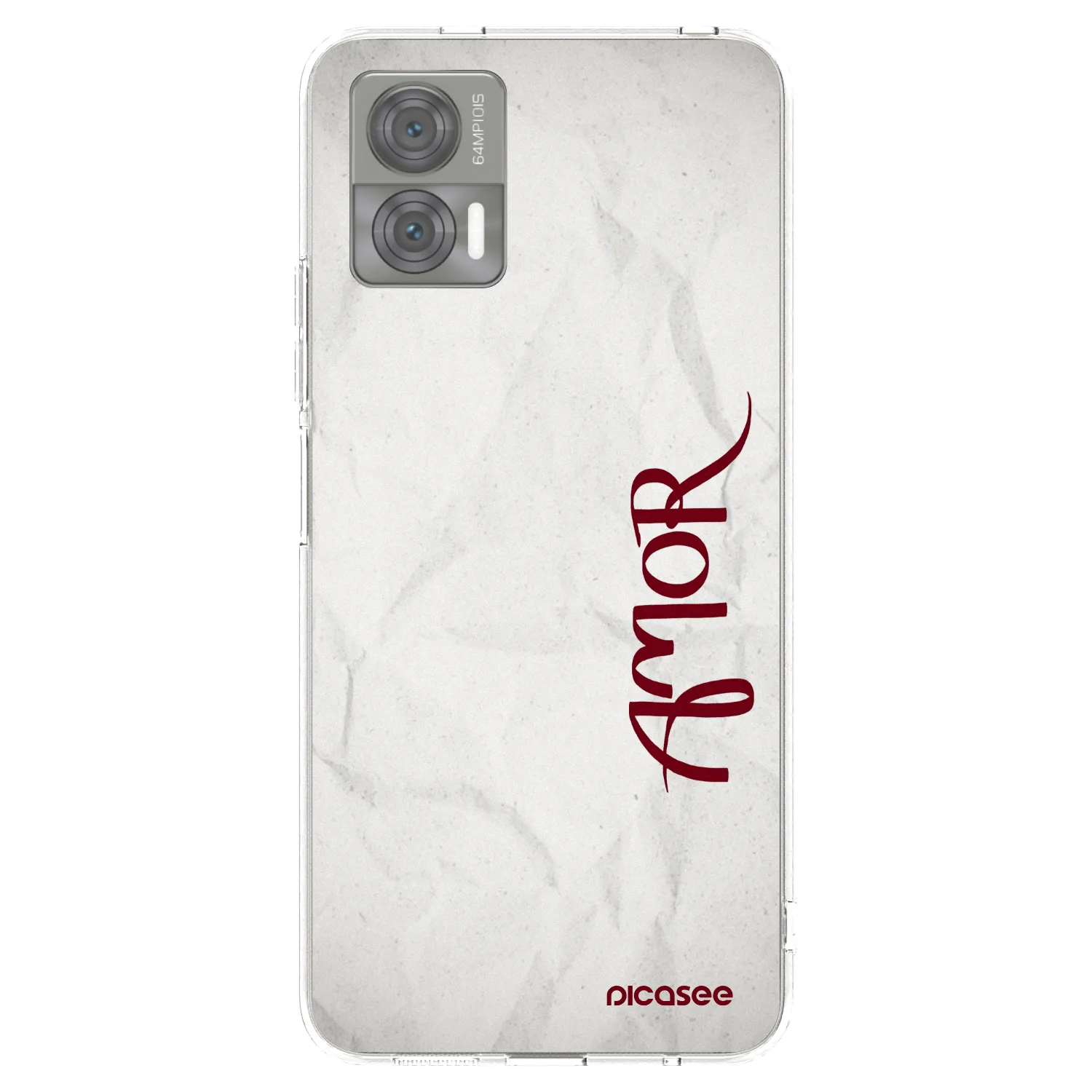 Picasee silikonska prozirna maskica za Motorola Edge 30 Neo - Amor
