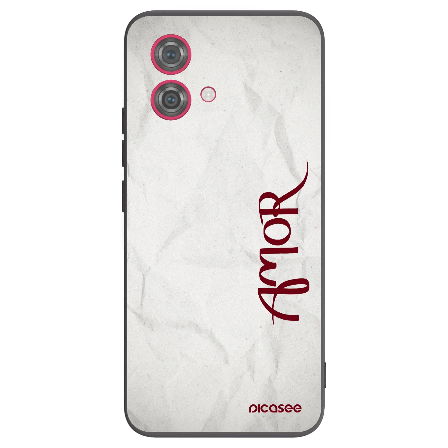 Picasee crna silikonska maskica za Motorola Moto G84 5G - Amor