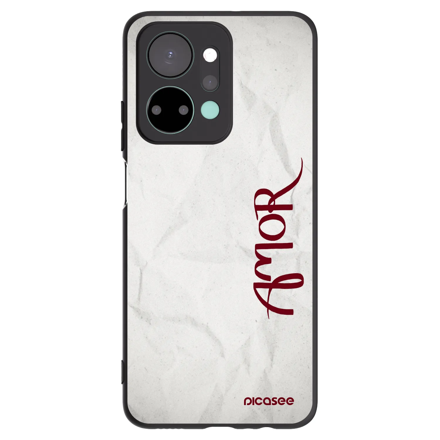 Picasee crna silikonska maskica za Honor X7a - Amor