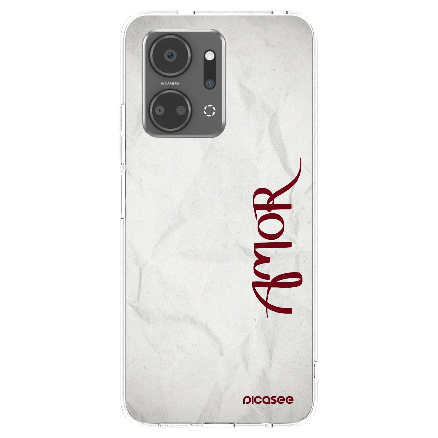 Picasee silikonska prozirna maskica za Honor X7a - Amor