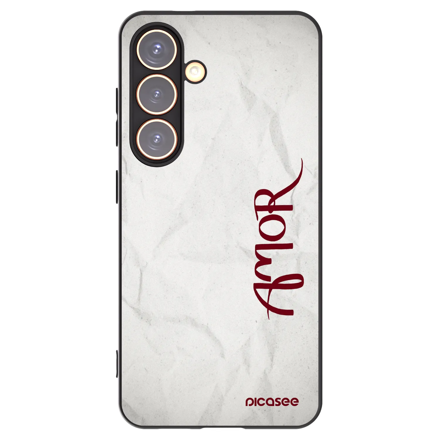 Picasee crna silikonska maskica za Samsung Galaxy S24 S921B 5G - Amor