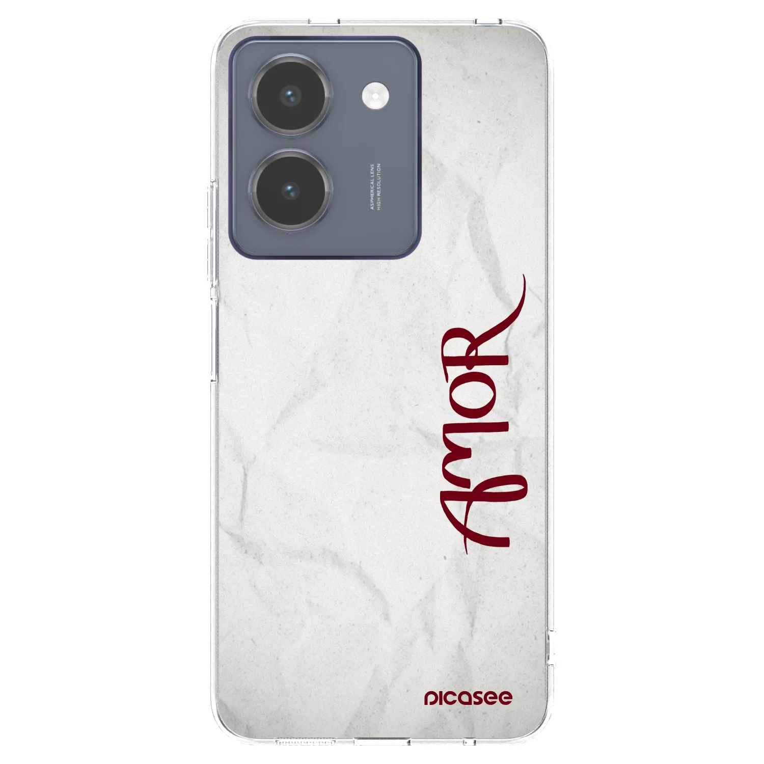 Picasee silikonska prozirna maskica za Vivo Y36 4G - Amor