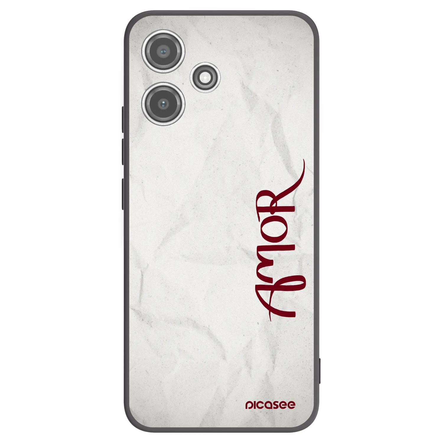 Picasee crna silikonska maskica za Xiaomi Redmi 12 5G - Amor