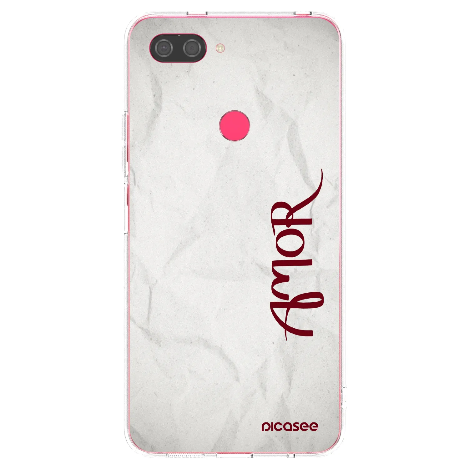 Picasee silikonska prozirna maskica za Xiaomi Mi 8 Lite - Amor