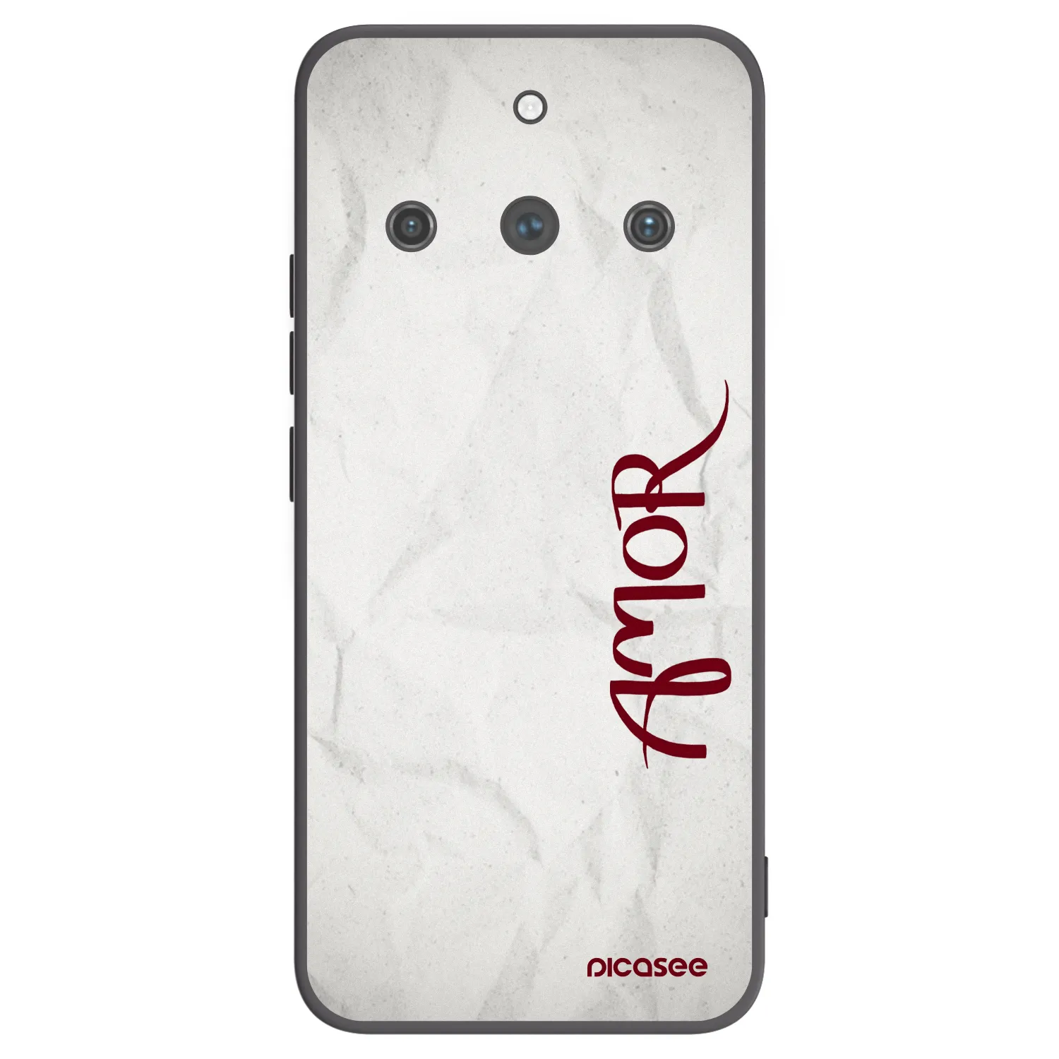 Picasee crna silikonska maskica za Realme 11 Pro+ - Amor