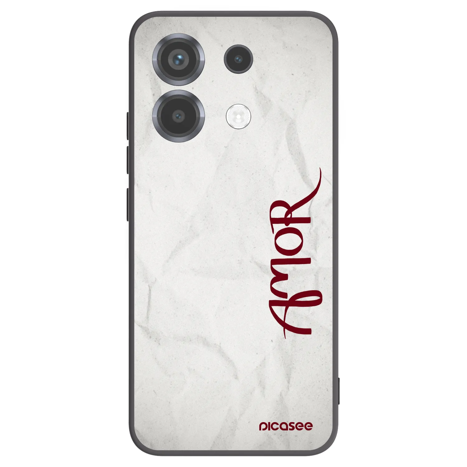 Picasee crna silikonska maskica za Xiaomi Poco X6 - Amor