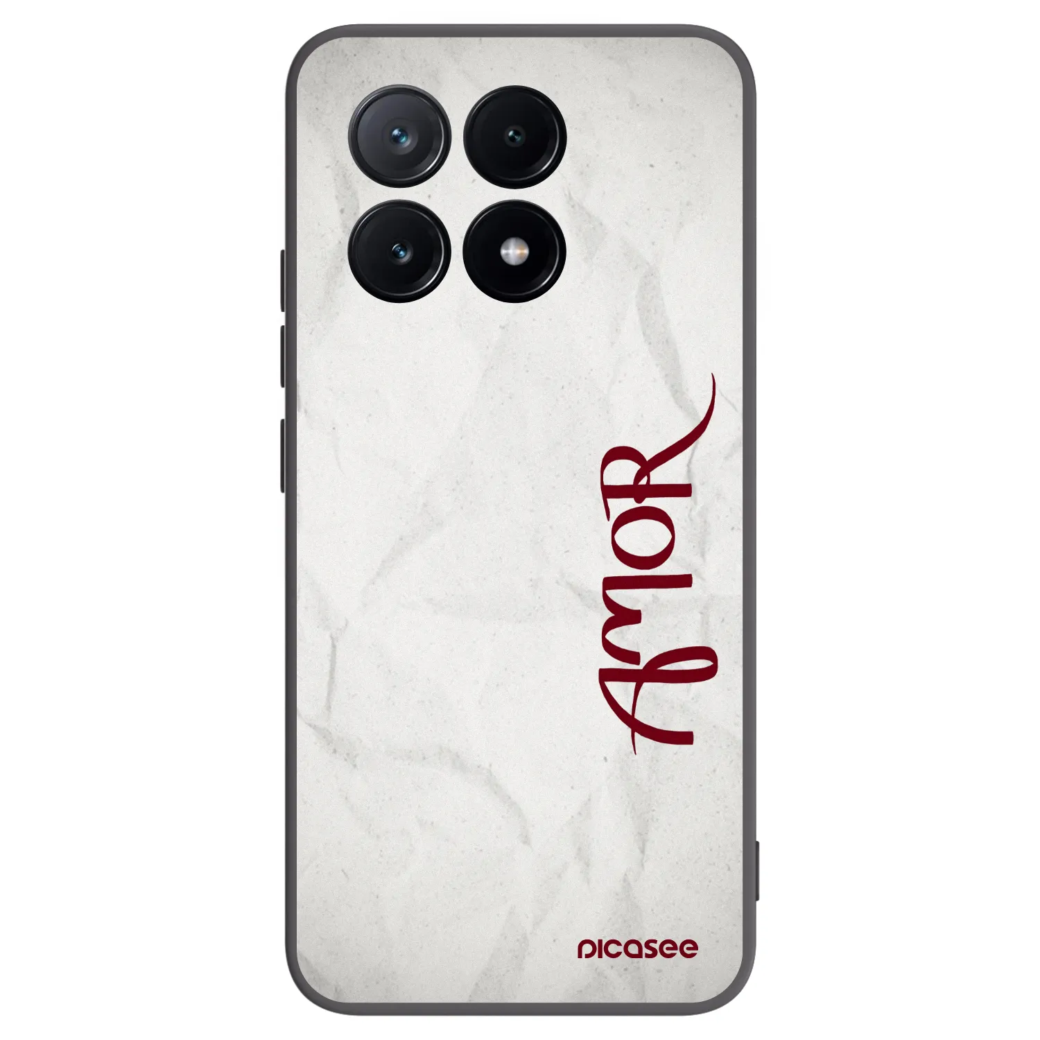 Picasee crna silikonska maskica za Xiaomi Poco X6 Pro - Amor
