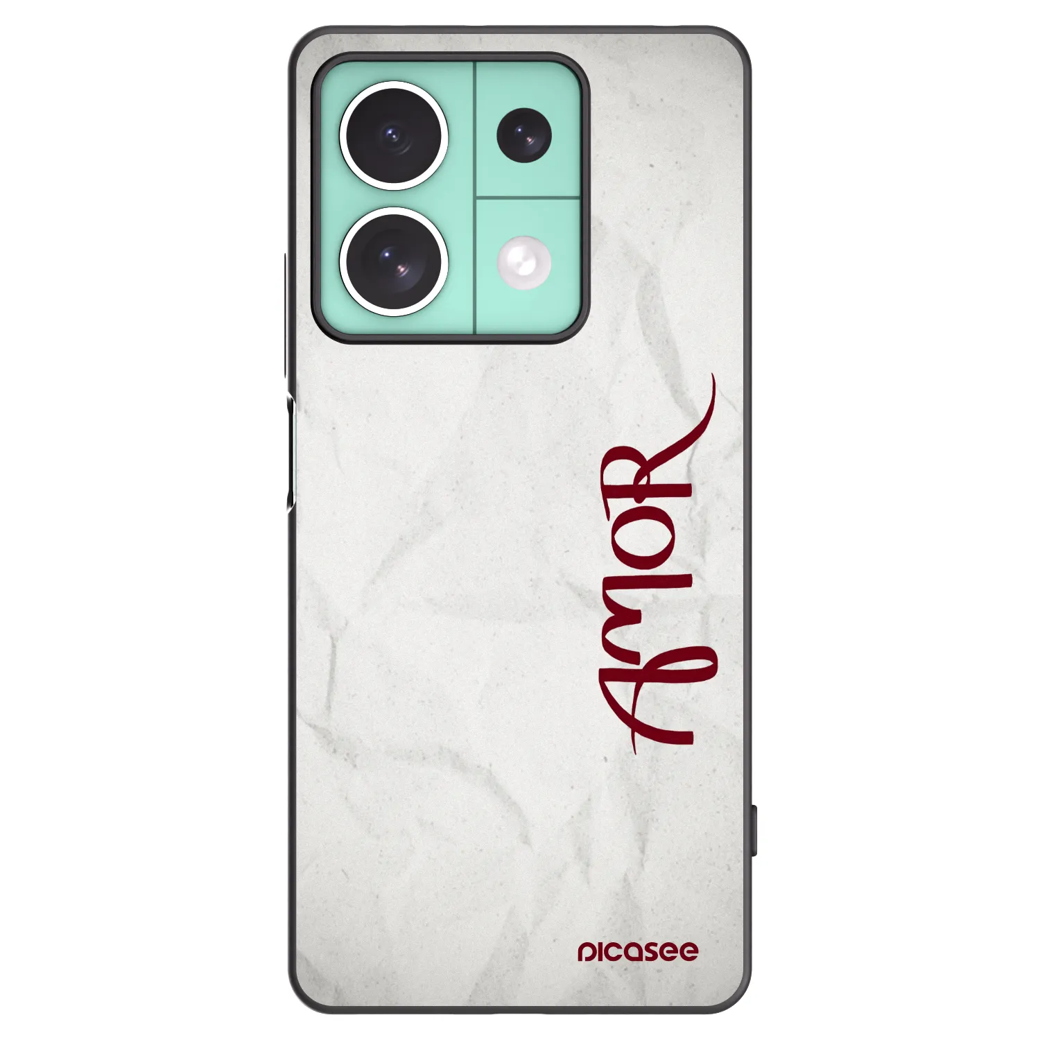 Picasee crna silikonska maskica za Xiaomi Redmi Note 13 5G - Amor