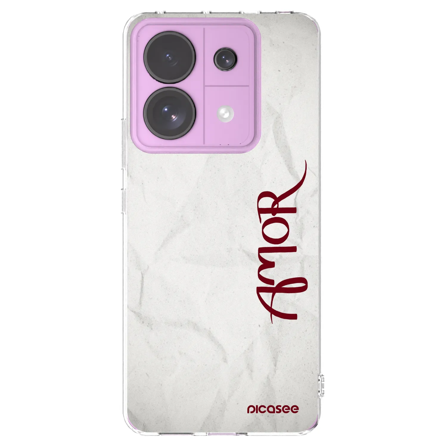 Picasee silikonska prozirna maskica za Xiaomi Redmi Note 13 Pro 5G - Amor