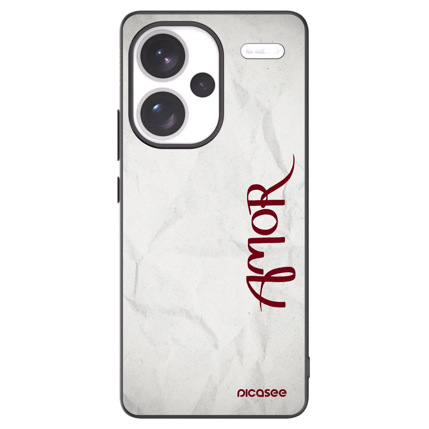 Picasee crna silikonska maskica za Xiaomi Redmi Note 13 Pro+ 5G - Amor