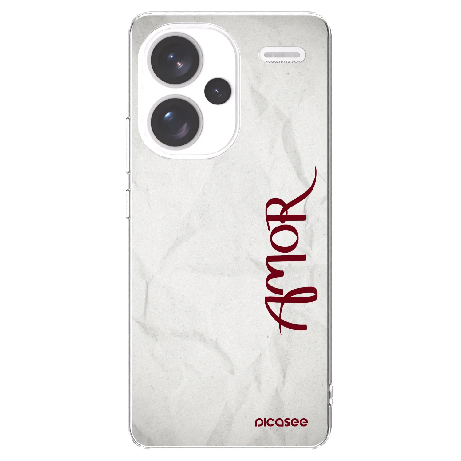 Picasee silikonska prozirna maskica za Xiaomi Redmi Note 13 Pro+ 5G - Amor