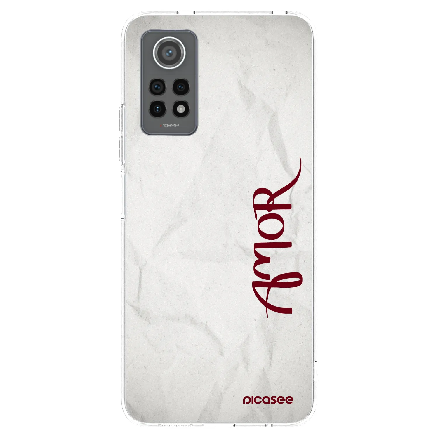 Picasee silikonska prozirna maskica za Xiaomi Redmi Note 12 Pro 4G - Amor