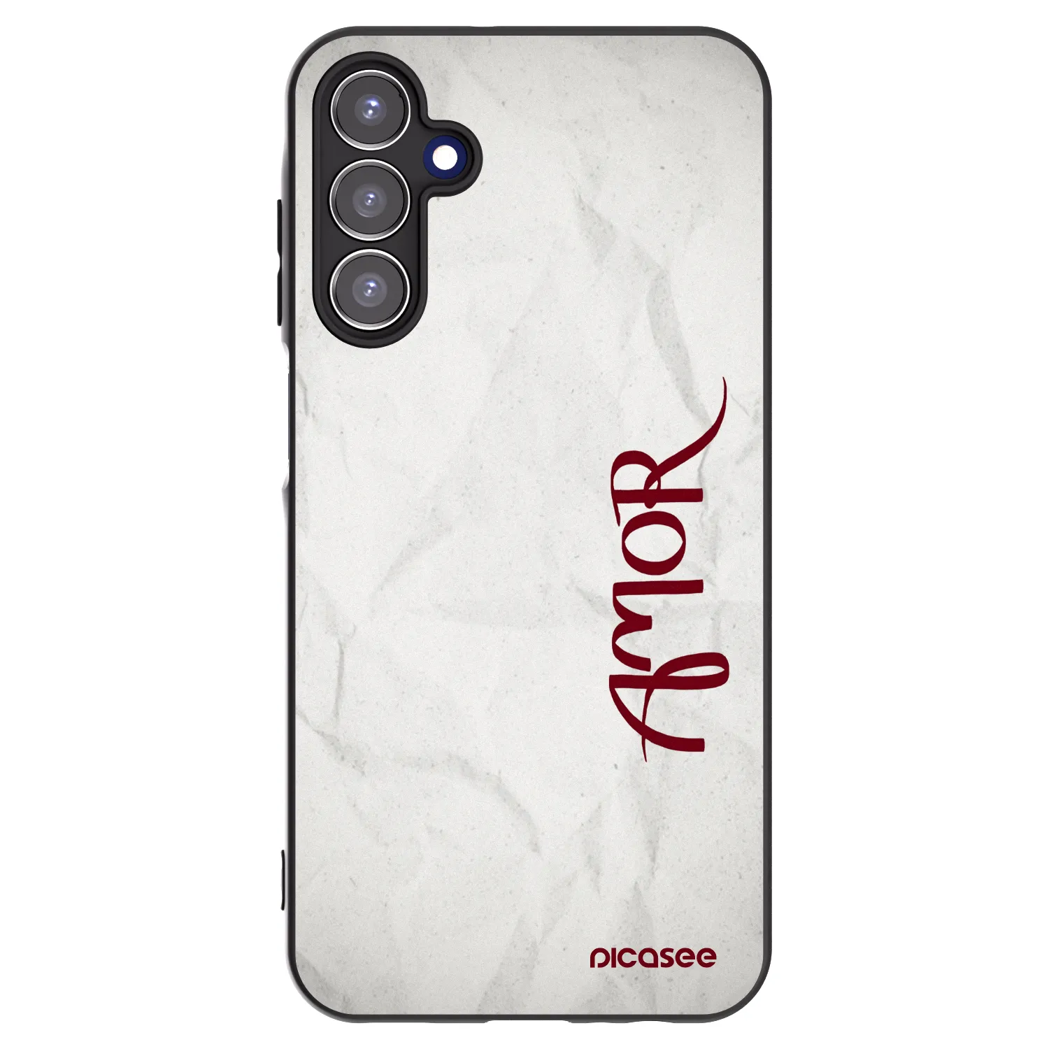 Picasee crna silikonska maskica za Samsung Galaxy A15 A155F 4G - Amor