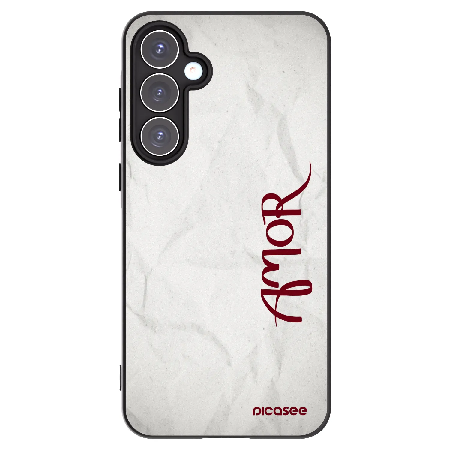 Picasee crna silikonska maskica za Samsung Galaxy A55 5G A556B - Amor