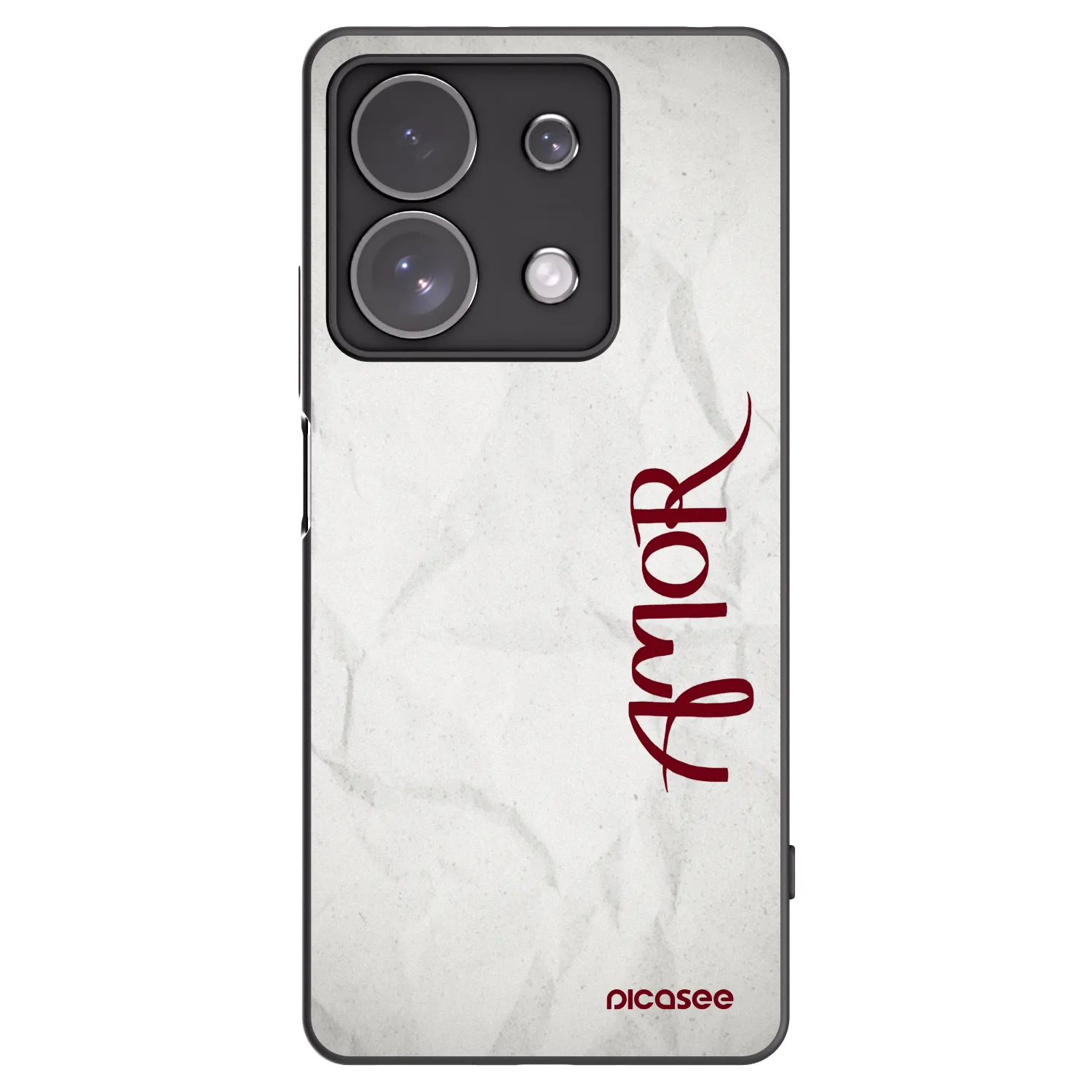 Picasee crna silikonska maskica za Xiaomi Redmi Note 13 Pro 4G - Amor