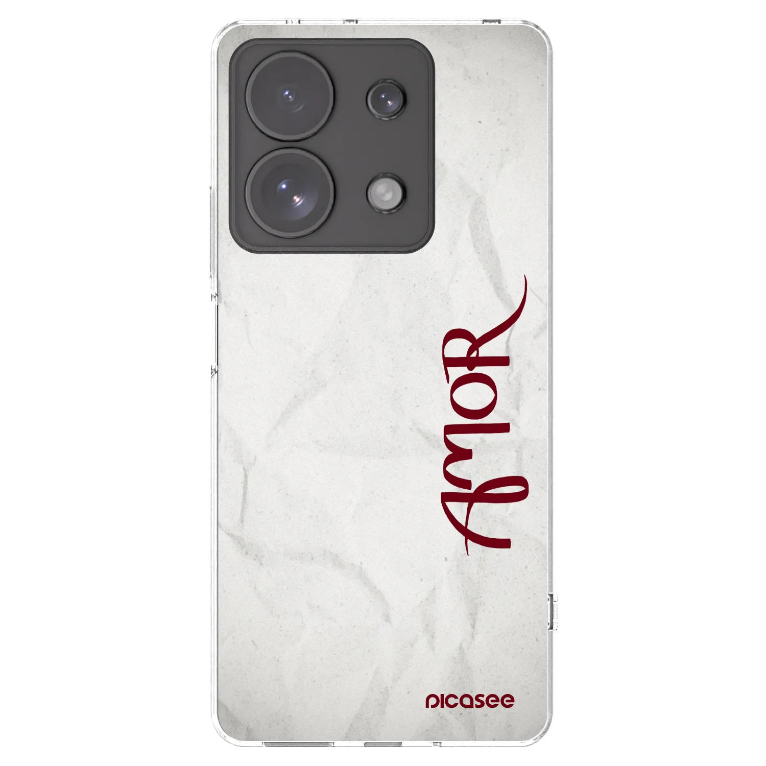 Picasee silikonska prozirna maskica za Xiaomi Redmi Note 13 Pro 4G - Amor