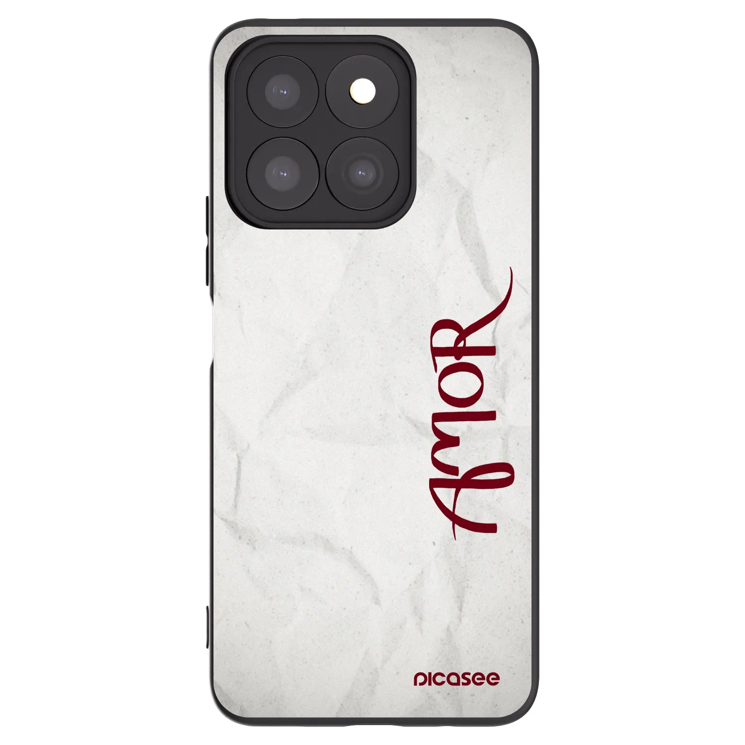 Picasee crna silikonska maskica za Honor X8b - Amor