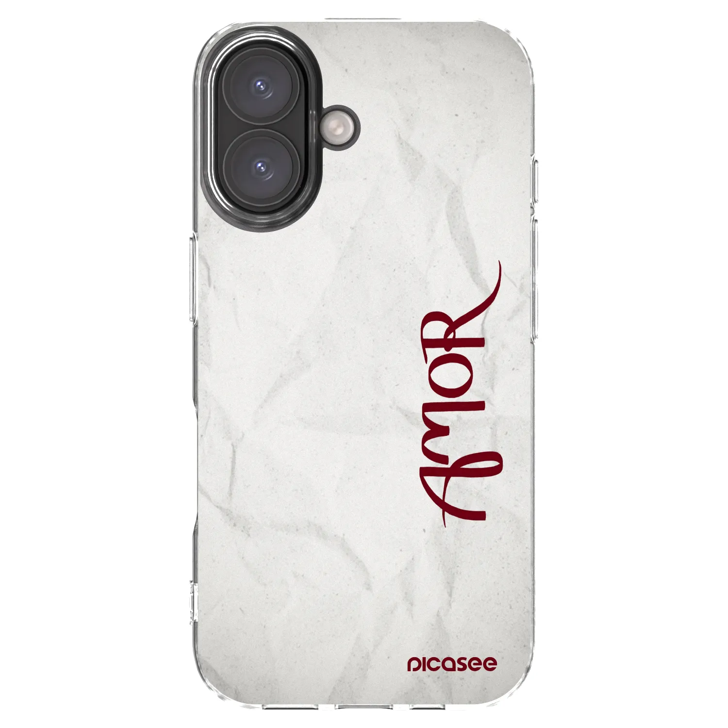 Picasee silikonska prozirna maskica za Apple iPhone 16 - Amor