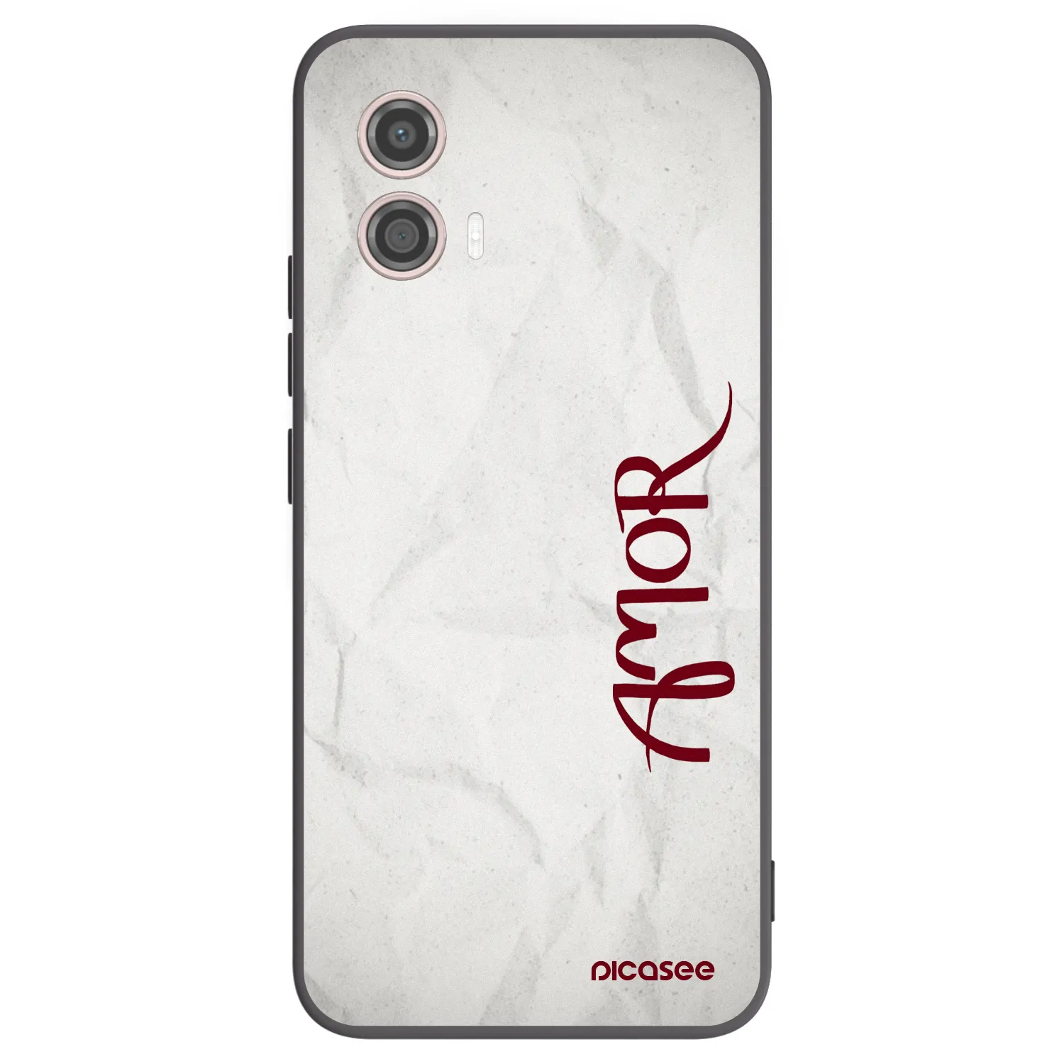 Picasee crna silikonska maskica za Motorola Moto G53 5G - Amor