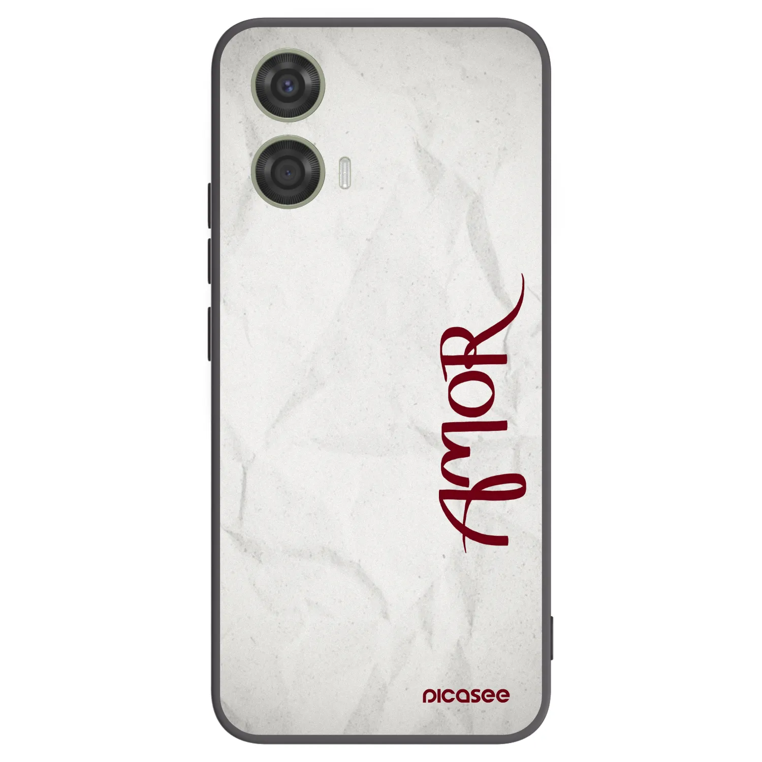 Picasee crna silikonska maskica za Motorola Moto G24 - Amor