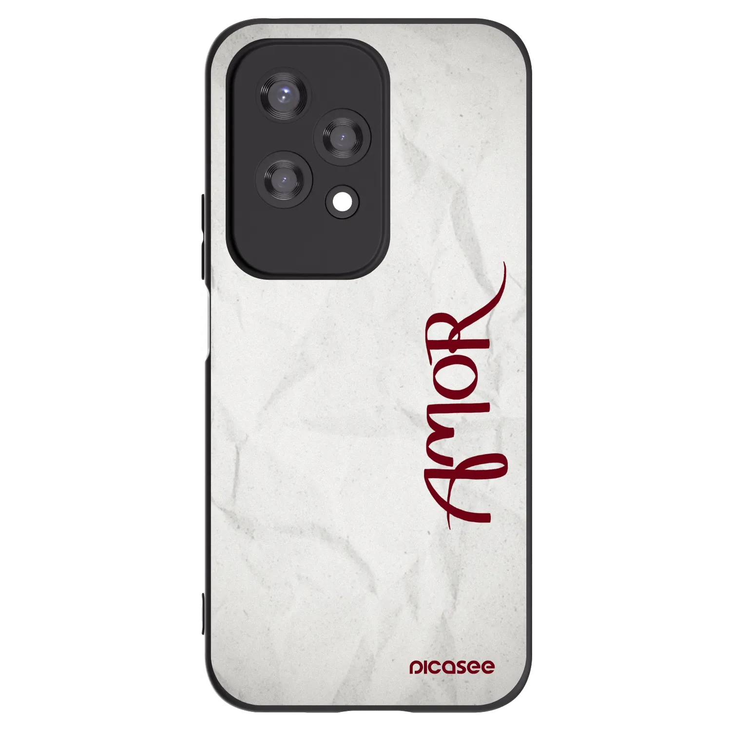Picasee crna silikonska maskica za Honor 200 Lite - Amor