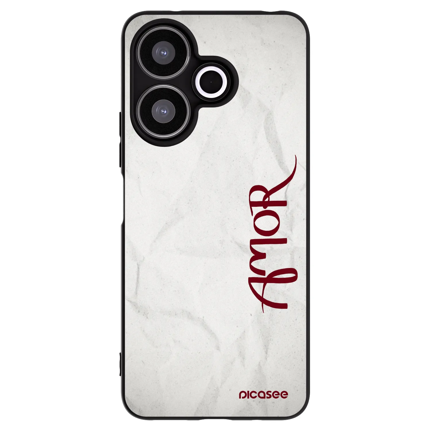 Picasee crna silikonska maskica za Xiaomi Redmi 13 4G - Amor