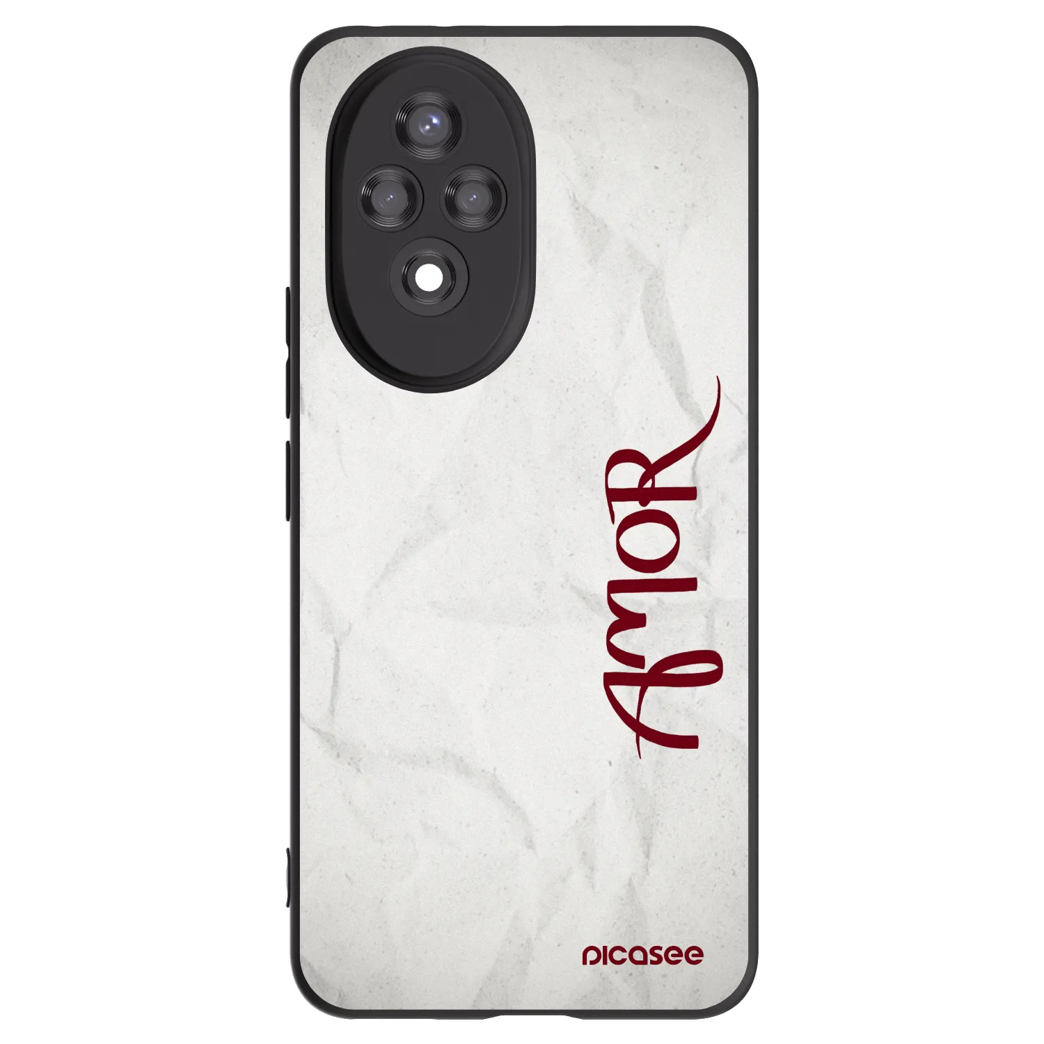 Picasee crna silikonska maskica za Honor 200 5G - Amor