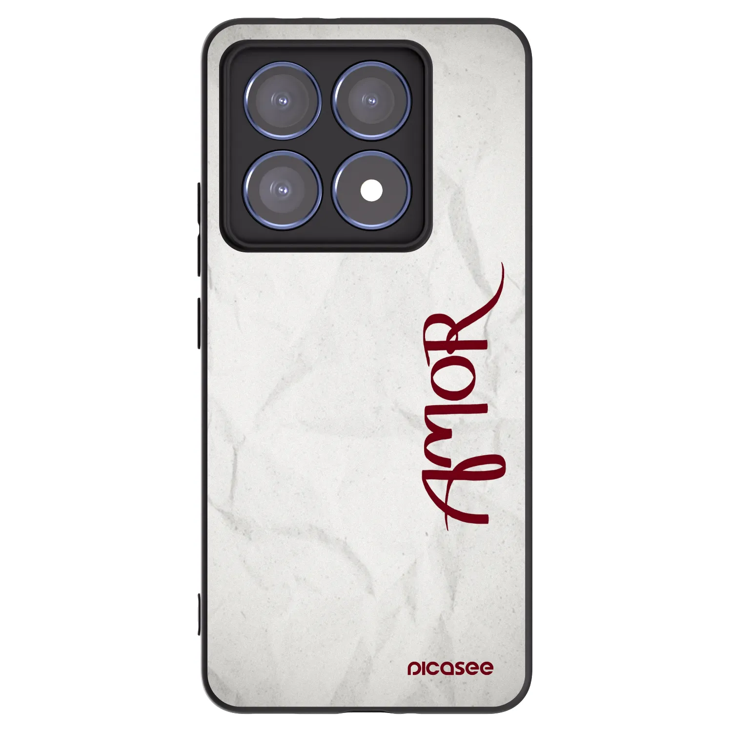 Picasee crna silikonska maskica za Xiaomi 14T Pro - Amor
