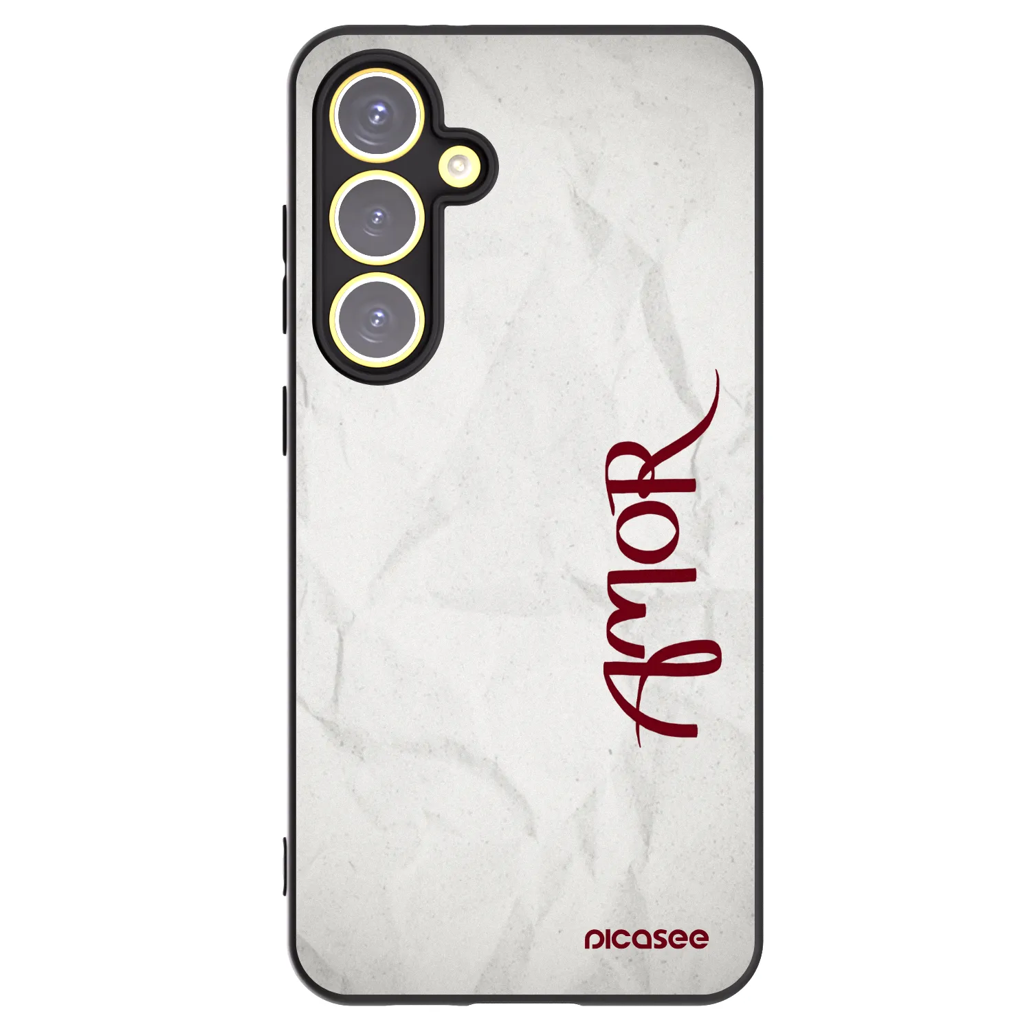 Picasee crna silikonska maskica za Samsung Galaxy S24 FE S721B - Amor