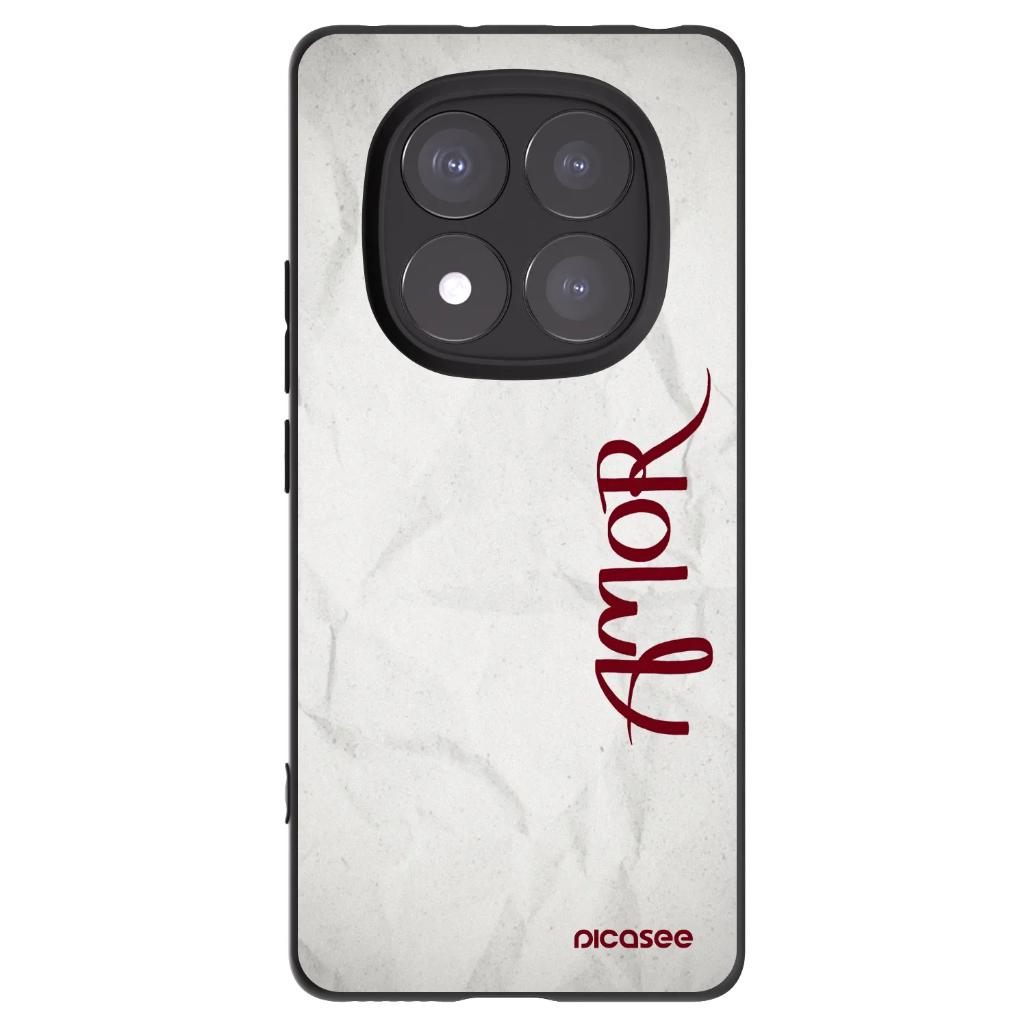 Picasee crna silikonska maskica za Xiaomi Redmi Note 14 Pro 5G - Amor