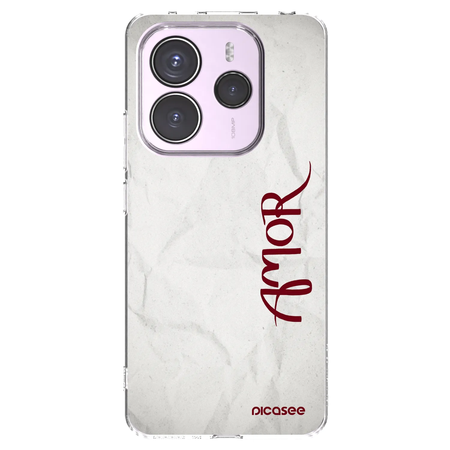 Picasee silikonska prozirna maskica za Xiaomi Redmi Note 14 5G - Amor